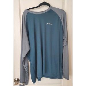 Columbia PFG Shirt Mens 2XL XXL Blue Long Sleeve UPF 50 Omni Shade | never worn